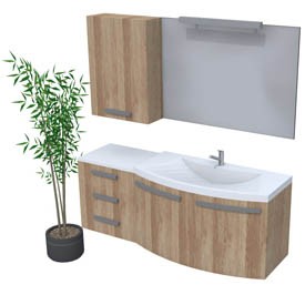 bathroom counter 2 3D Object | FREE Artlantis Objects Download